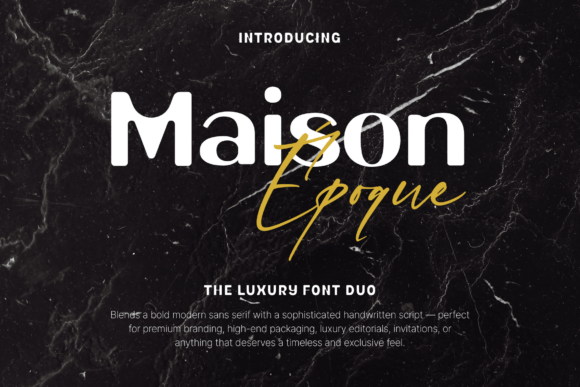 Maison Époque Duo: A Premium Font for Makers
